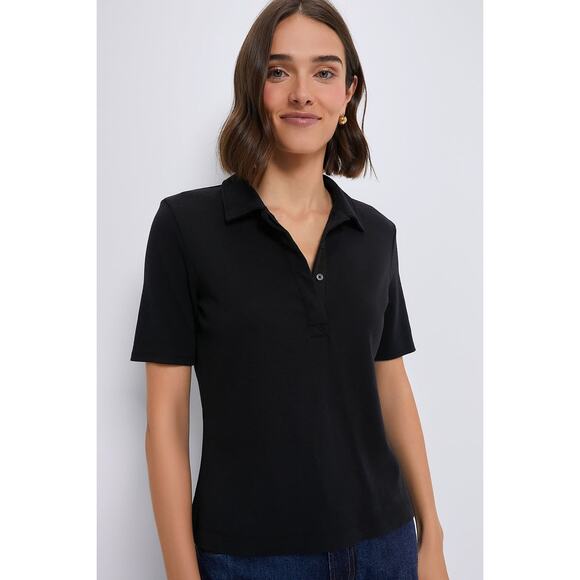 TUCKERNUCK Black Adler Interlock Polo Size S NWT Retail $128 Tuckernuck - Picture 1 of 7